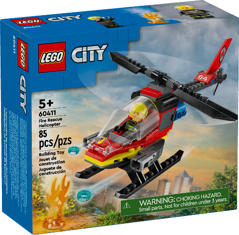 LEGO City Fire Rescue Helicopter - Treasure Island Toys