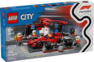 LEGO City F1 Pit Stop & Pit Crew with Ferrari Car