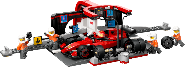 LEGO City F1 Pit Stop & Pit Crew with Ferrari Car