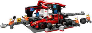 LEGO City F1 Pit Stop & Pit Crew with Ferrari Car