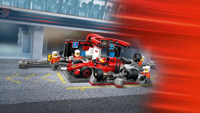 LEGO City F1 Pit Stop & Pit Crew with Ferrari Car - Treasure Island Toys