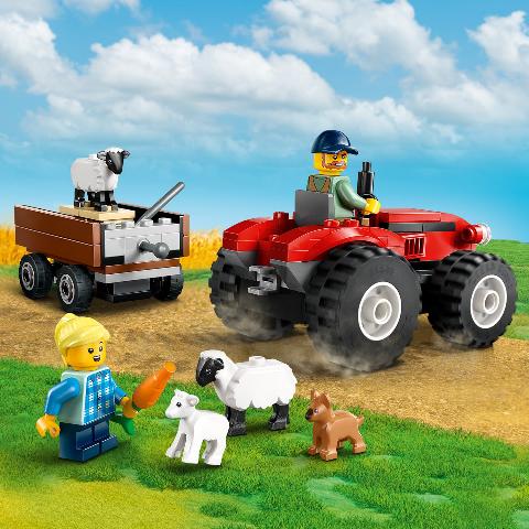 *COMING SOON* LEGO City Great Vehicles Red Farm Tractor with Trailer & Sheep