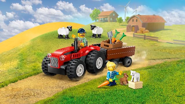 *COMING SOON* LEGO City Great Vehicles Red Farm Tractor with Trailer & Sheep