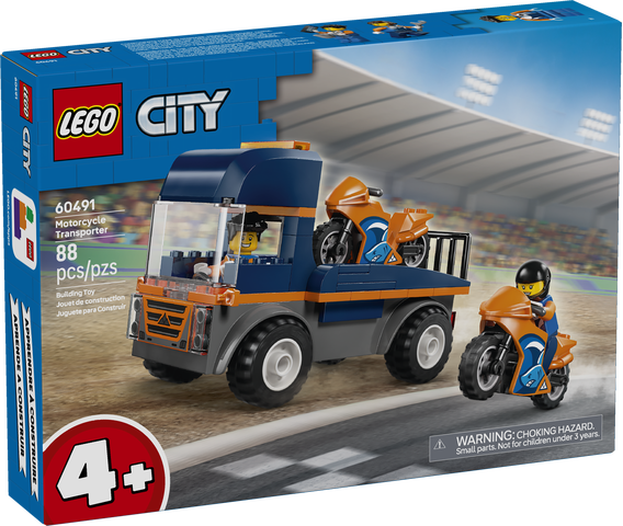 LEGO City Great Vehicles Motorcycle Transporter