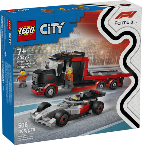 LEGO City F1 Display Truck with Audi Race Car - Treasure Island Toys