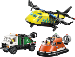LEGO City My City Airplane, Service Truck & Hovercraft Remix