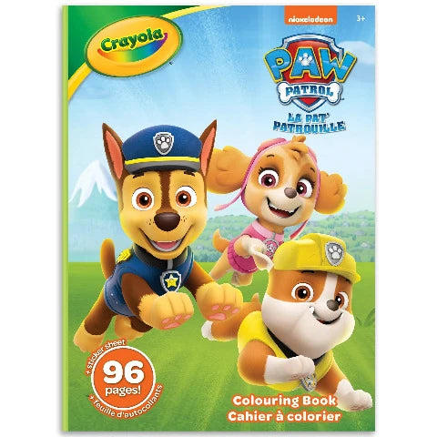 Crayola Colouring Book Paw Patrol, 96 Pages - Treasure Island Toys