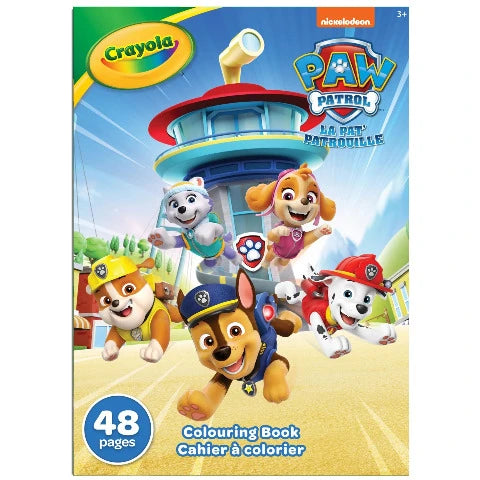 Crayola Colouring Book Paw Patrol 48 Pages - Treasure Island Toys