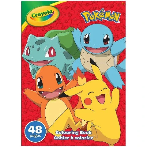 Crayola Colouring Book Pokémon, 48 Pages - Treasure Island Toys