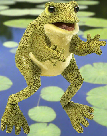 Folkmanis Puppet - Funny Frog - Treasure Island Toys