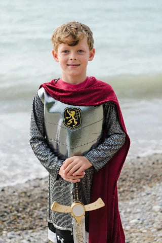 Great Pretenders Tunic with Cape - Knight Set, Silver