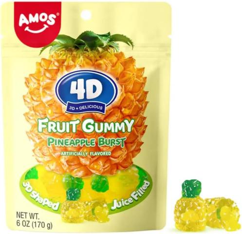 Amos 4D Fruit Gummy Pineapple Burst