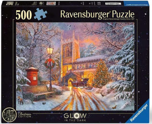 Ravensburger Puzzle Holiday Glow 500 Piece, Magical Christmas - Treasure Island Toys