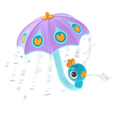 Yookidoo Fill 'N' Rain Peacock Umbrella Flower - Treasure Island Toys