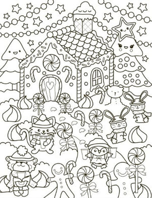 Cutie Colouring: Cafe Cuties Cozy Colouring Book - Treasure Island Toys