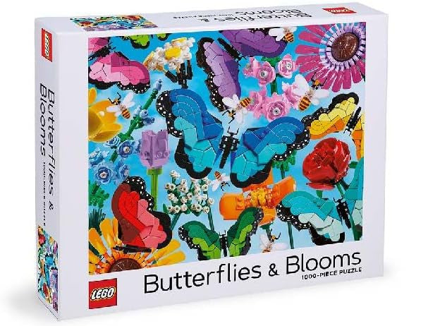 LEGO Puzzle Butterfly & Blooms, 1000 Piece - Treasure Island Toys