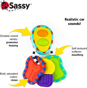 Sassy Baby Tactile Tunes Key Ring