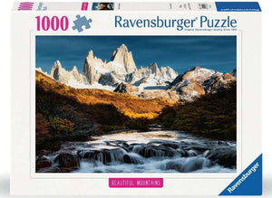 Ravensburger Puzzle 1000 Piece, Beautiful Mountains: Mount Fitz Roy, Patagonia - Treasure Island Toys