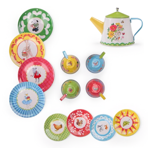 Moulin Roty La Grand Famille Tea Set - Treasure Island Toys