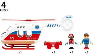 Brio Trains - Rescue Helicopter - Treasure Island Toys