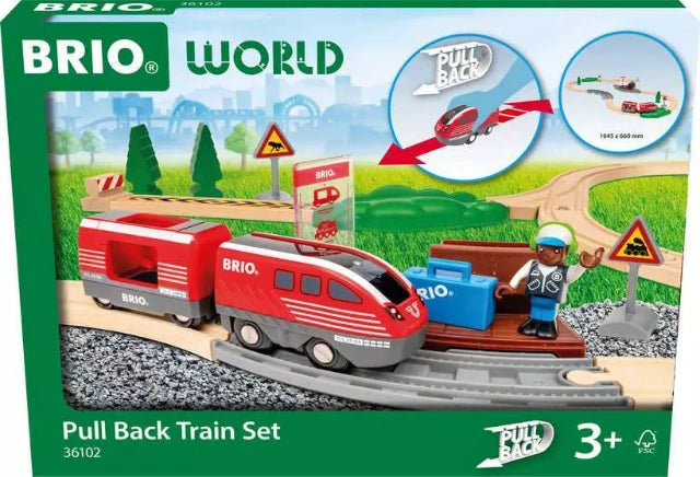 Brio Trains Set - Pull Back Train - Treasure Island Toys