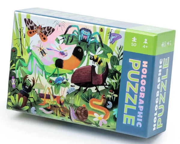 Crocodile Creek Puzzle Foil Backyard Bugs, 50 Piece