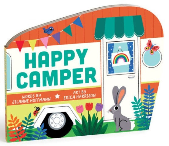 Galison Mudpuppy Happy Camper Shaped Board Book - Treasure Island Toys