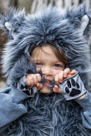 Great Pretenders Costume - Big Bad Wolf Vest with Gloves, Size 5-6