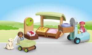 Playmobil Junior Organic Market Stall with Forklift