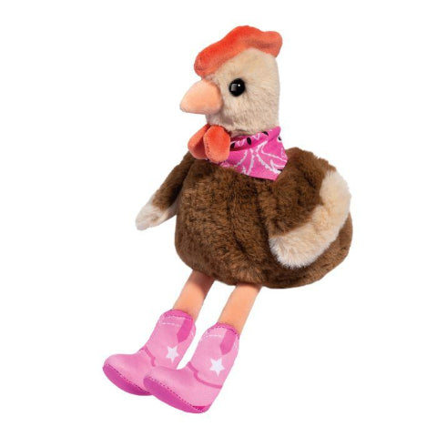 Douglas Cuddle Cowgirl Chicken - Treasure Island Toys