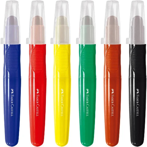 Faber-Castell Little Creatives Jumbo Creamy Crayons, 6 Pack