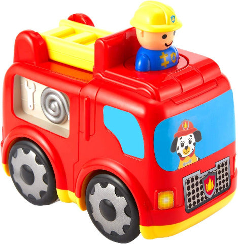 Kidoozie Press 'N Zoom Fire Engine - Treasure Island Toys