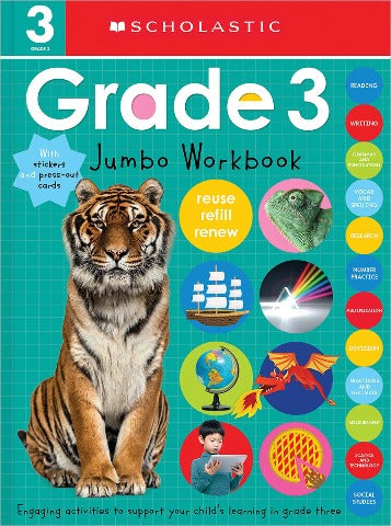 Scholastic Early Learners: Jumbo Workbook Grade 3 - Treasure Island Toys