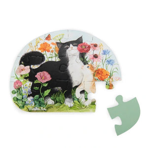 Moulin Roty La Jardinier Four Animal Mini Puzzles - Treasure Island Toys