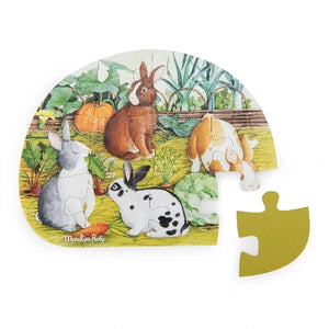 Moulin Roty La Jardinier Four Animal Mini Puzzles - Treasure Island Toys
