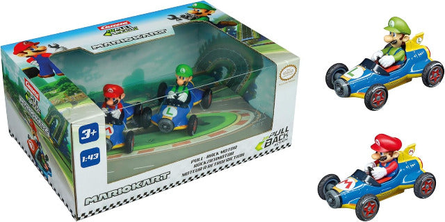 Carrera Pull & Speed MarioKart Mach 8 Twin Pack - Treasure Island Toys