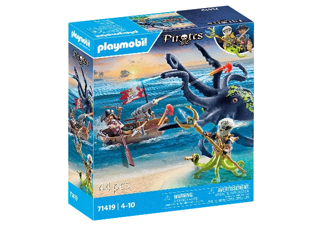 Playmobil Pirates Battle with Giant Octopus - Treasure Island Toys