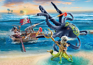 Playmobil Pirates Battle with Giant Octopus - Treasure Island Toys