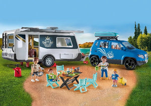 Playmobil Family Fun Caravan with Car - Treasure Island Toys