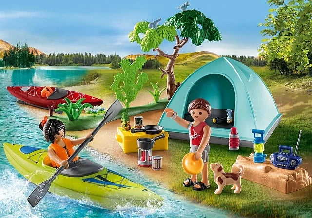 Playmobil Family Fun Campsite with Campfire - Treasure Island Toys