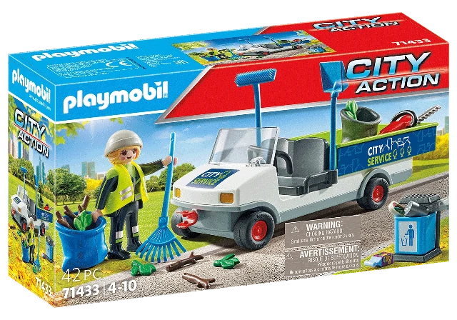 Playmobil City Action Street Cleaner with E-Vehicle - Treasure Island Toys