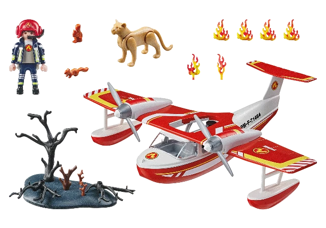 Playmobil Action Heroes Firefighting Sea Plane - Treasure Island Toys