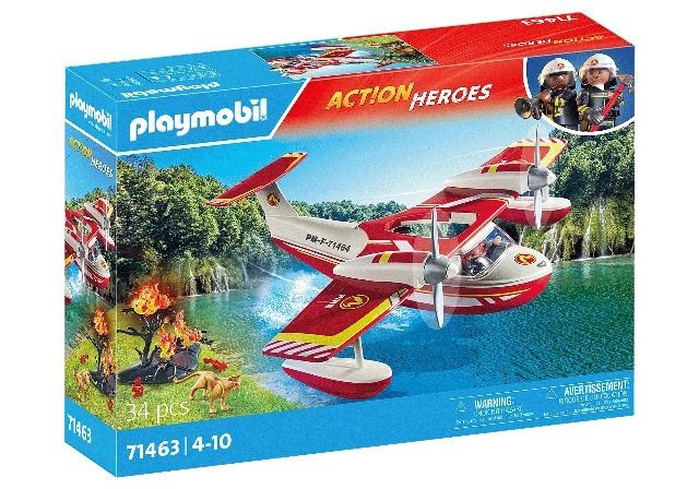 Playmobil Action Heroes Firefighting Sea Plane Treasure Island Toys