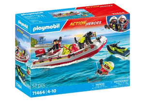 Playmobil Action Heroes Fireboat with Water Scooter - Treasure Island Toys