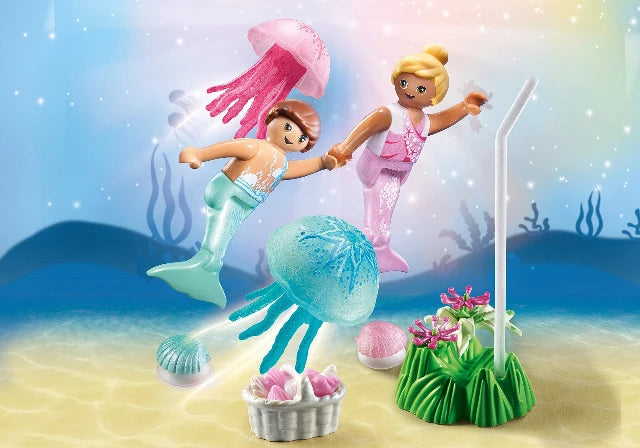Playmobil Princess Magic Little Mermaids with Jellyfish - Treasure Island Toys