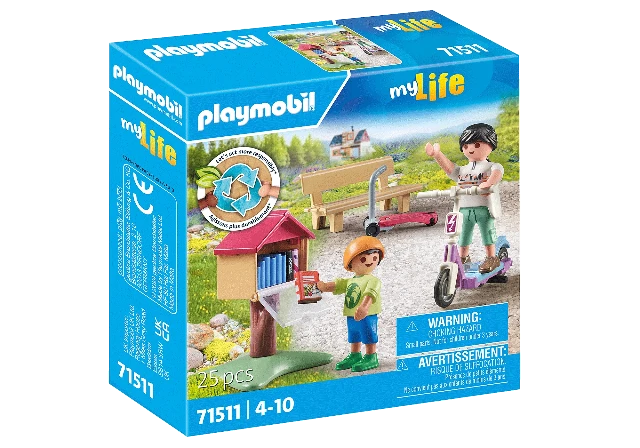 Playmobil My Life Tiny House Book Exhange For Book Worms - Treasure Island Toys