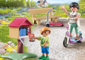 Playmobil My Life Tiny House Book Exhange For Book Worms - Treasure Island Toys