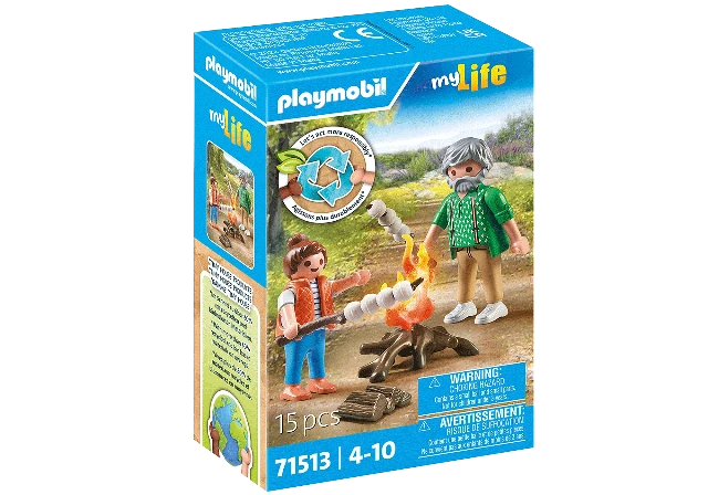 Playmobil My Life Tiny House Campfire with Marshmallows - Treasure Island Toys