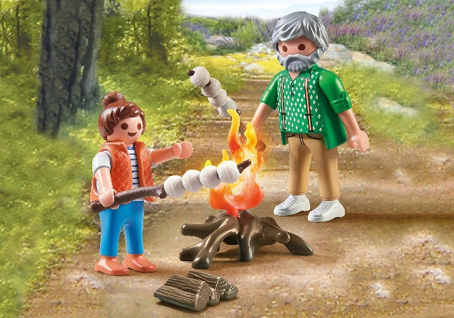 Playmobil My Life Tiny House Campfire with Marshmallows - Treasure Island Toys