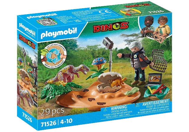 Playmobil Dinos Stegosaurus Nest with Egg Thief - Treasure Island Toys